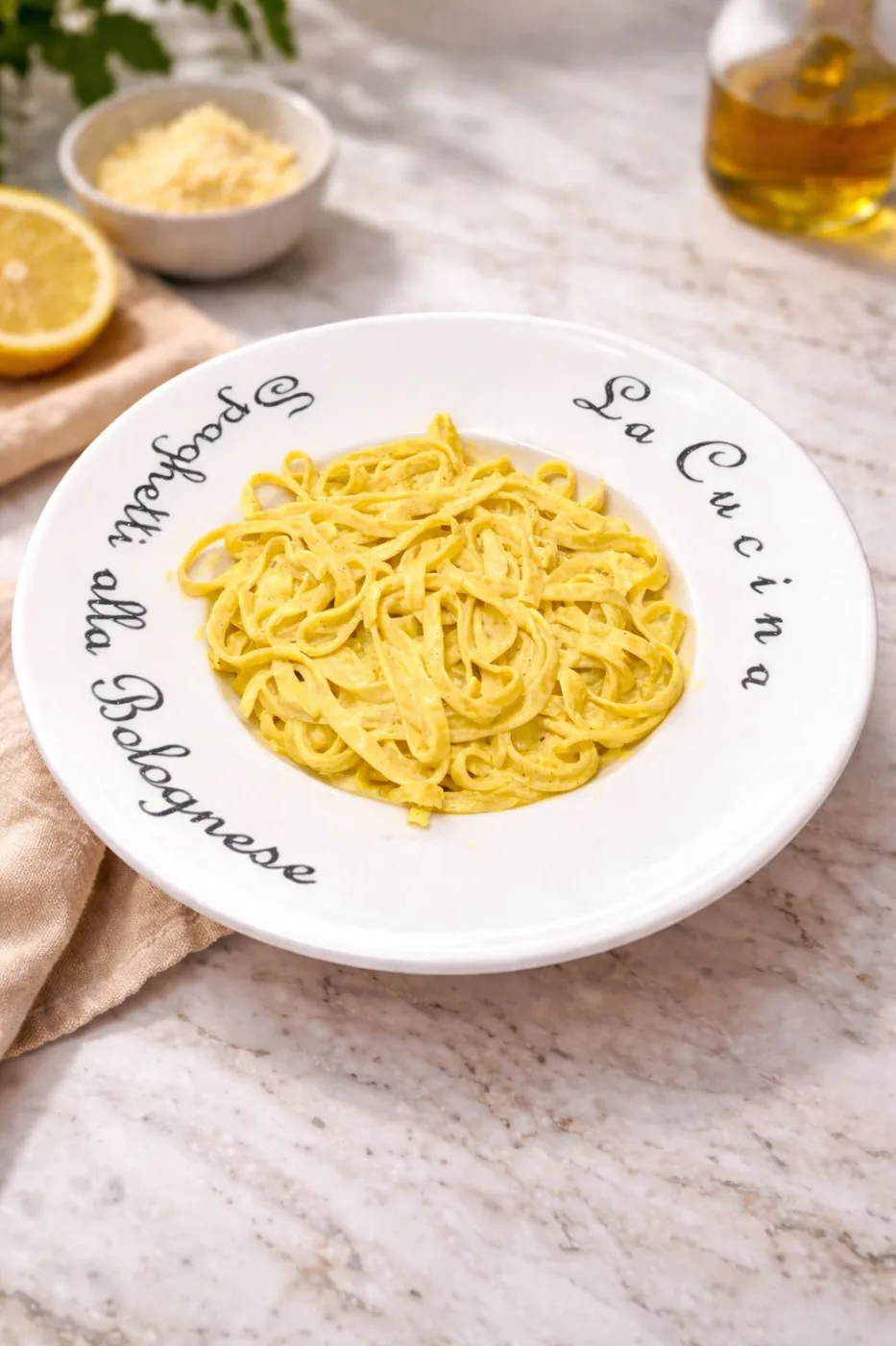 Köri Soslu Fettuccini